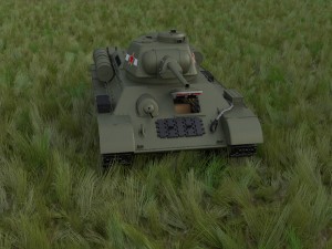 t-34-76 interior-engine bay full hdri Modelo 3D