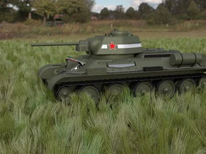 t-34-76 interior-engine bay full hdri 3D Model