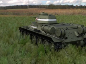 t-34-76 interior-engine bay full hdri 3D Model