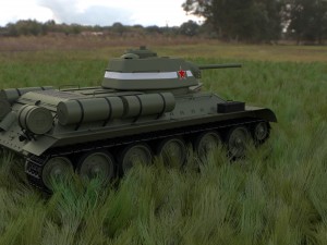t-34-76 interior-engine bay full hdri Modelo 3D