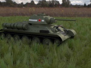 t-34-76 interior-engine bay full hdri Modelo 3D