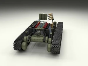 t-34-76 interior-engine bay full hdri 3D Model