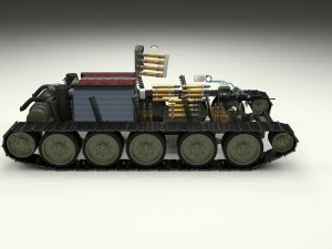 t-34-76 interior-engine bay full hdri 3D Model