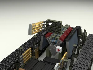 t-34-76 interior-engine bay full hdri 3D Model