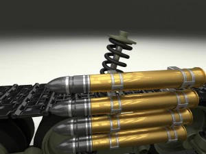 t-34-76 interior-engine bay full hdri 3D Model
