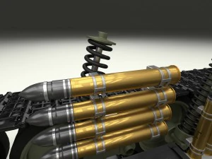 t-34-76 interior-engine bay full hdri 3D Model