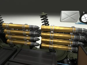 t-34-76 interior-engine bay full hdri 3D Model