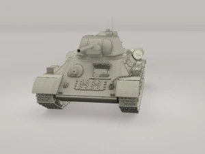 t-34-76 interior-engine bay full hdri 3D Model