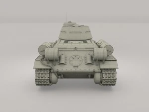 t-34-76 interior-engine bay full hdri 3D Model