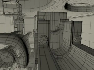 t-34-76 interior-engine bay full hdri 3D Model