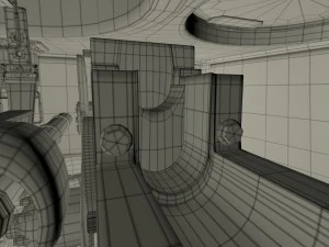 t-34-76 interior-engine bay full hdri 3D Model