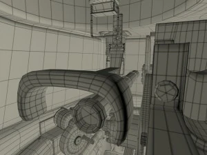 t-34-76 interior-engine bay full hdri 3D Model