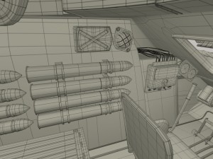 t-34-76 interior-engine bay full hdri Modelo 3D