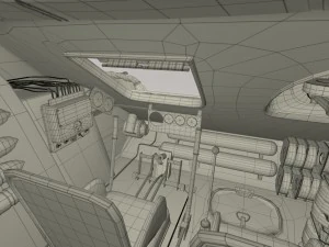 t34-76 with interior camo 3D Model