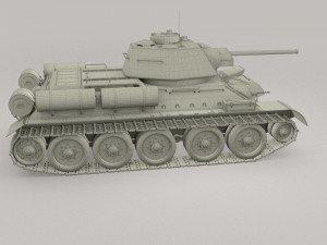 t34-76 with interior camo 3D मॉडल