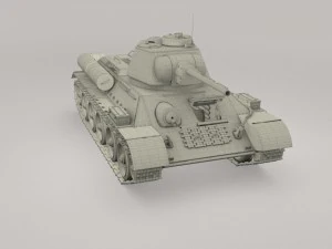 t34-76 with interior camo 3D Model