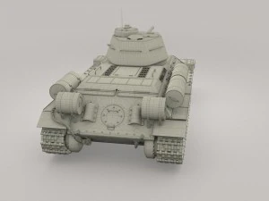 t34-76 with interior camo 3D Model