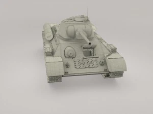 t34-76 with interior camo 3D Model