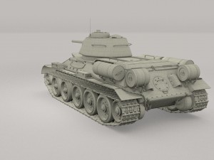 t34-76 with interior camo 3D मॉडल