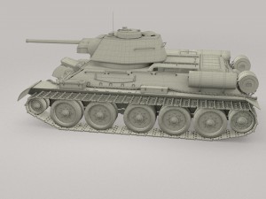 t34-76 with interior camo 3D मॉडल