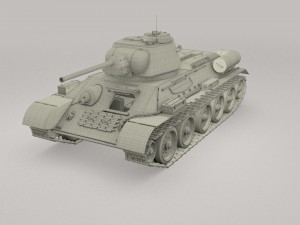 t34-76 with interior camo 3D मॉडल