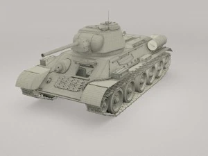 t34-76 with interior camo 3D Model