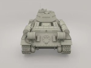 t34-76 with interior camo 3D Model
