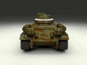 t34-76 with interior camo 3D Model