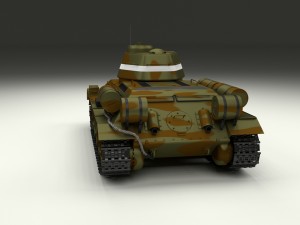 t34-76 tank camo hdri Model 3D