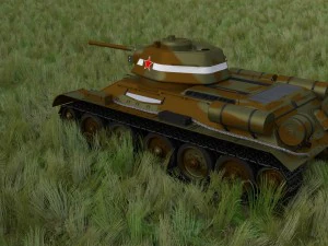 t34-76 tank camo hdri 3D Model
