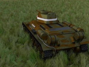 t34-76 tank camo hdri 3D Model