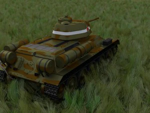 t34-76 tank camo hdri 3D Model