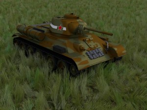 t34-76 tank camo hdri Model 3D