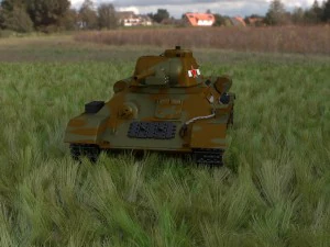 t34-76 tank camo hdri 3D Model