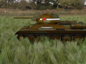 t34-76 tank camo hdri Model 3D