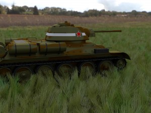 t34-76 tank camo hdri Model 3D