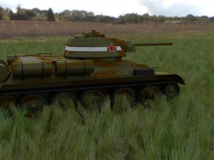 t34-76 tank camo hdri 3D Model