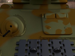 t34-76 tank camo hdri Model 3D