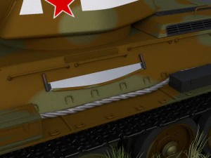 t34-76 tank camo hdri 3D Model