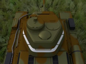 t34-76 tank camo hdri 3D Model