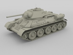 t34-76 tank camo hdri Model 3D