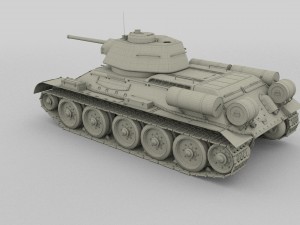 t34-76 tank camo hdri Model 3D
