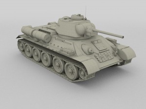 t34-76 tank camo hdri Model 3D