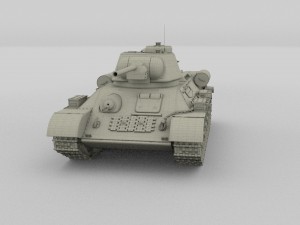 t34-76 tank camo hdri Model 3D