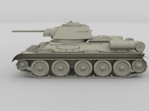 t34-76 tank camo hdri Model 3D