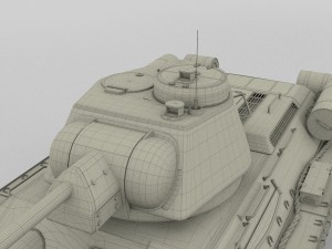 t34-76 tank camo hdri Model 3D