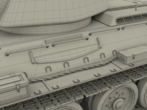t34-76 tank camo hdri Model 3D