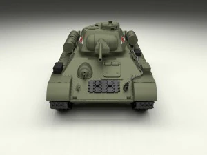 t34-76 tank hdri 3D Model