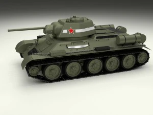 t34-76 tank hdri 3D Model