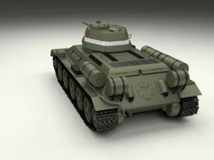 t34-76 tank hdri 3D Model